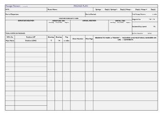 Passage planning form page 1