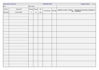 Passage planning form page3