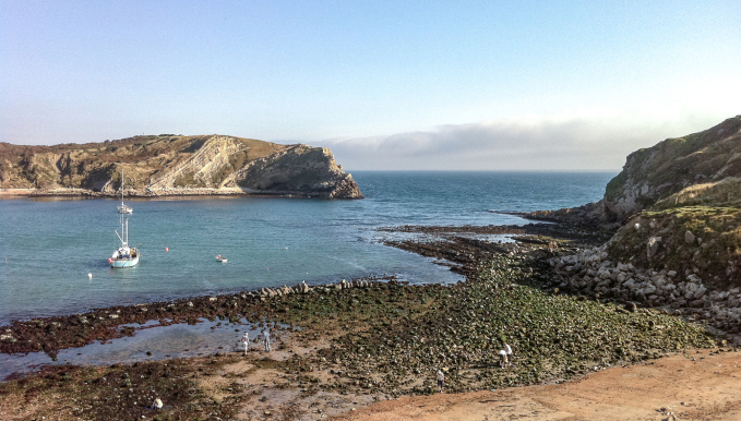 A pilotage plan is required to enter and leave Lulworth Cove, Dorset.